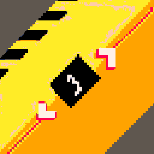 bomb control panel, countdown timer with bold red numbers, two large buttons on either side, pixel art style with vibrant colors and sharp edges, sRGB color space
