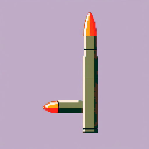 Full metal jacket bullet. on a solid color background so I can easily remove the background