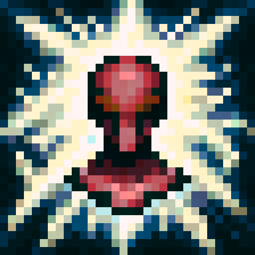 a streetfighter style character icon for a giant spider, pure black background