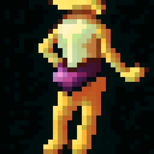 A character sprite in the style of RPG Maker MV of a rabbit furry
