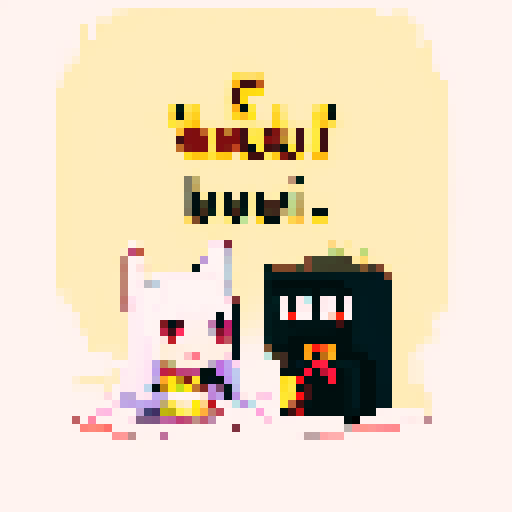 witchy text, "50% OFF", pixel art, sRGB