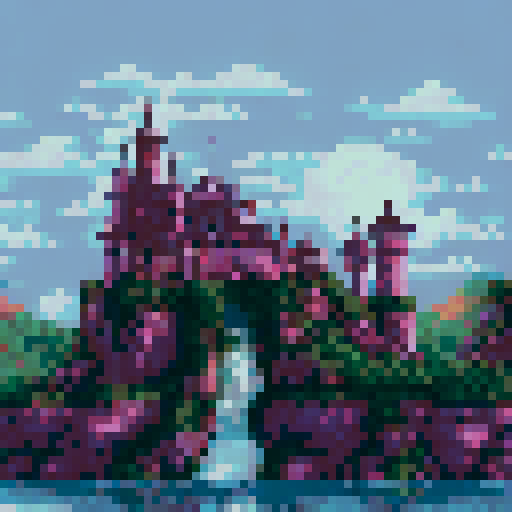 night ghost Flying around as pink snow falls