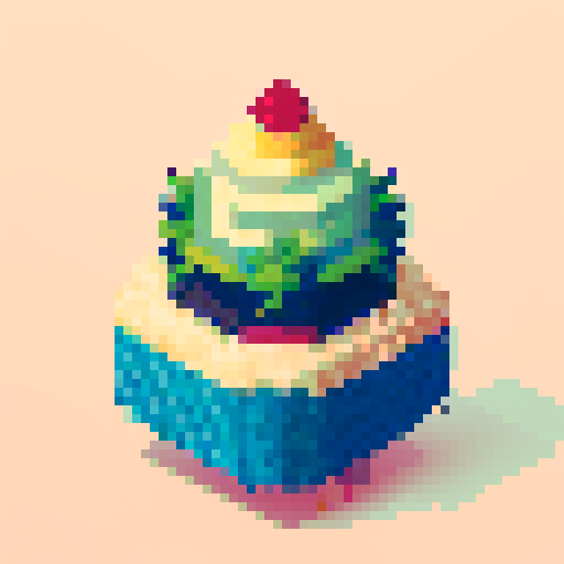 thimble item, vibrant colors, intricate stitching, miniature size, retro gaming aesthetic, 8-bit graphics, geometric patterns, limited color palette, sharp edges, nostalgic feel, detailed shading, high contrast