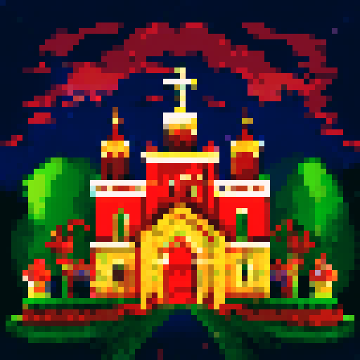 Christmas celebration in the Philippines - church at dawn