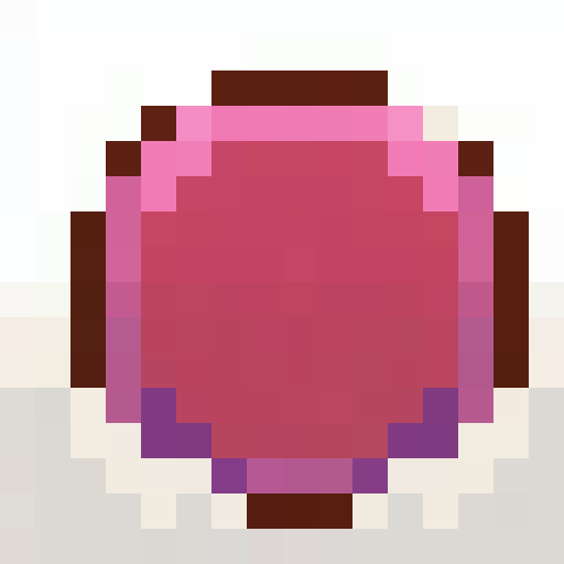 Opal, iridescent mix of blues, greens, pinks, and purples, rounded shape with shifting colors, minimal faceting, dynamic rainbow-like colors, game icon, 16x16, pixel art, close up, portrait