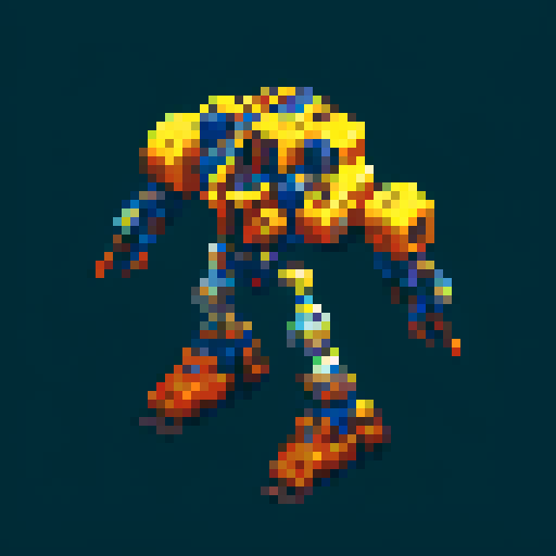 Top down space mech