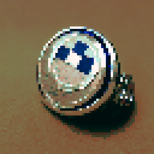 Keys to a rare BMW, made of polished silver, with a small colored BMW logo
