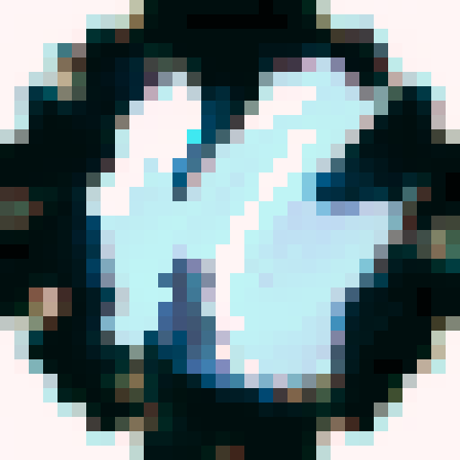 dark colored transparent crystal, smooth, glowing, fantasy RPG, 32x32
