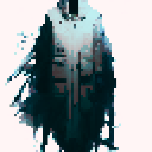 Hovering hooded ghost enemy