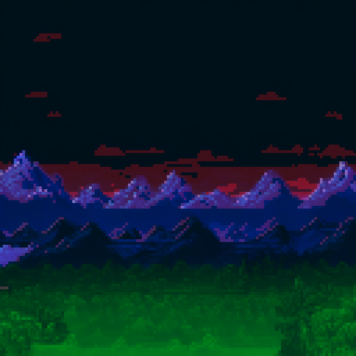 Add more redish and hellish clouds with blood on the trees and mountains