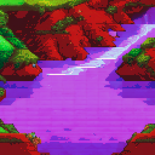 A 32 by 32 tile sheet for a slime biome