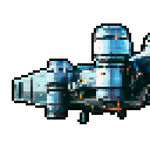 pixel art spaceship