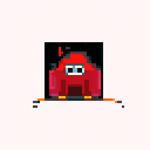 Destrored, broken, chipped, on fire, crash