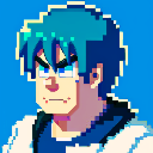 give him a sad face with closed mouth