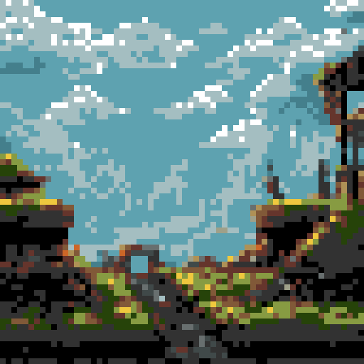 top down, post-apocalyptic, ancient Roman farmland, rpg tileset, moody lighting, crumbling ruins, overgrown vegetation, decaying crops, broken aqueducts, weathered statues, moss-covered stones, eerie atmosphere, abandoned farmhouses, mystical artifacts, mystical runes, mythical creatures, dramatic shadows, epic landscapes, desolate fields