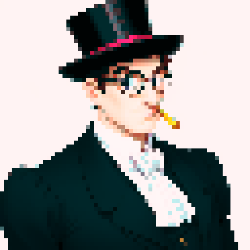 snobbish looking city councillor male 16th century with monocle and top hat