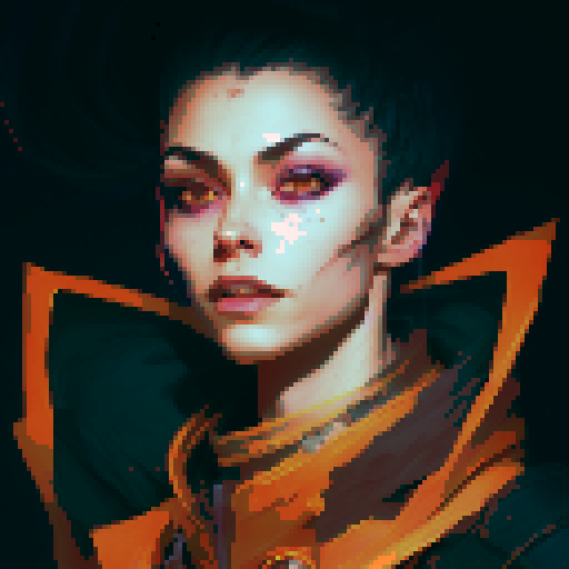 Dark evil male wizard, black-haired and bright-eyed, red and black robe with golden-trimmed lining, conjuring a blazing fireball in fantasy RPG style, mystical aura, ancient runes, smoky atmosphere