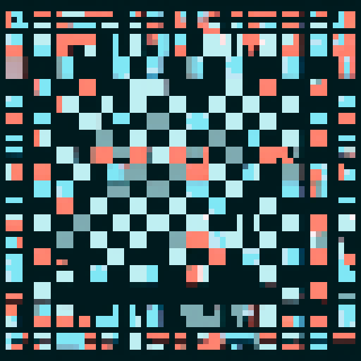 A pixelated circle with distinct square pixels, arranged in a rough circular shape. The edges of the circle are pixelated, giving it a retro digital look. The background is fully transparent, with no color or design, making it ideal for overlay purposes in graphic design. The circle's pixels vary slightly in color for a more dynamic, textured effect, but the shape remains clear and well-defined