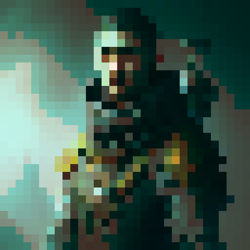 A Medieval Hero-Boy with a sword in 32x32 bit style sprite sheet