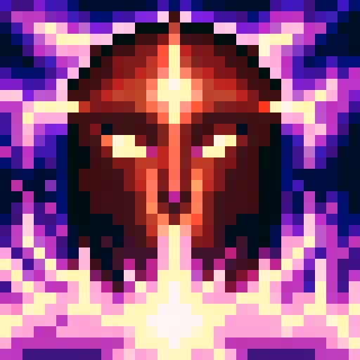 fireball skill, vibrant colors, pixelated flames, intense heat, glowing embers, dynamic motion, spellcasting gestures, magical energy, focused expression, detailed shading, dramatic lighting, fiery background, small but powerful, iconic symbol, 32x32 pixel art, sRGB, skill art, close up, portrait