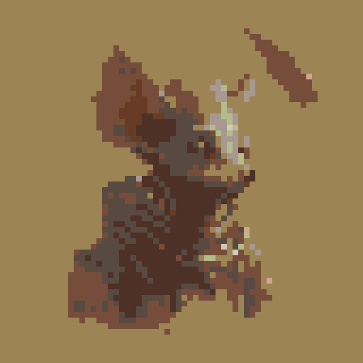 small fantasy icon of a ratman archer for use in a fantasy wargame
