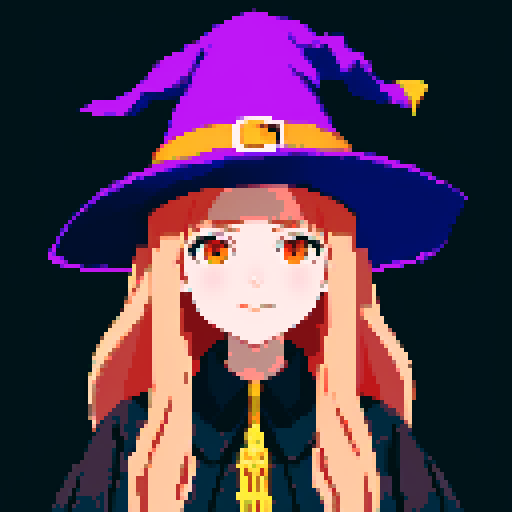 Young beautiful witch