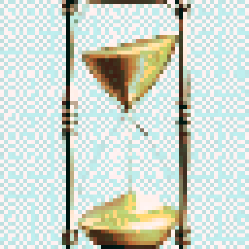 Retro, vibrant colors, swirling waves of energy, clock gears, pulsating neon lights