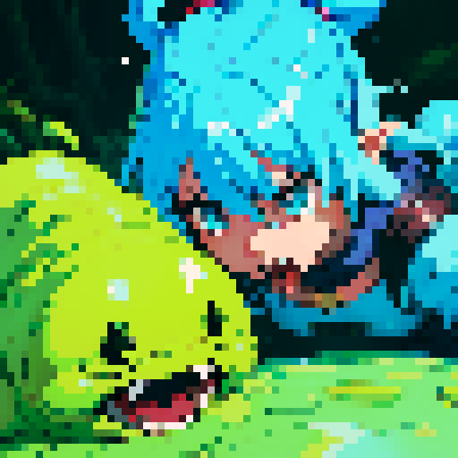 attack icon, skill icon, slime attack, icon, skill art, pixel art, slime