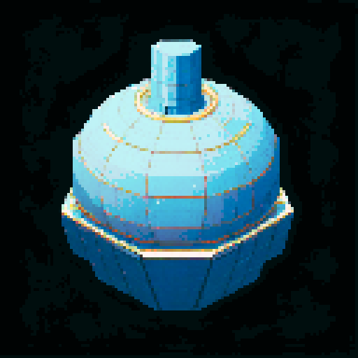 2d asteroid in empty space, metallic exterior, retro aesthetic, pixelated details, wireframe outlines, geometric shapes, low-resolution textures, pixel art style, sRGB color space View from above. 