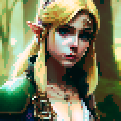 princess zelda from legend of zelda| Photo realistic  | age 20 | pouting lips | seductive | white | green | blonde | straight hair | white | morning | forest | full shot | necklace | topless | superhero | Hyrule | Hylian |