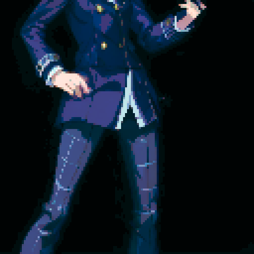 fullbody art of naoto from persona 4