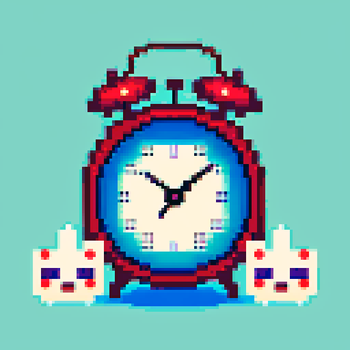 old bedside clock buzzing