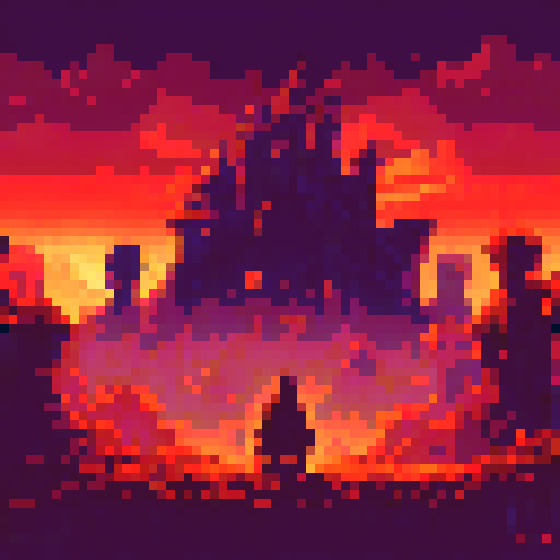 Black-haired figure, looming ominously in a billowing black robe, Game asset