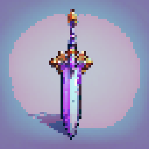 a purple sword icon