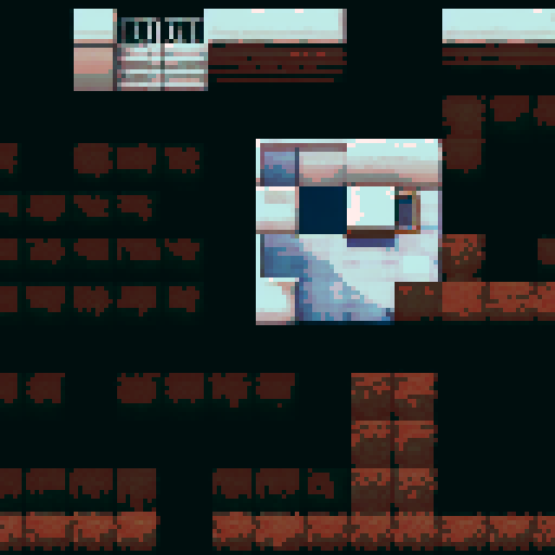 16x16 top-down interior Tilemap of a hotel