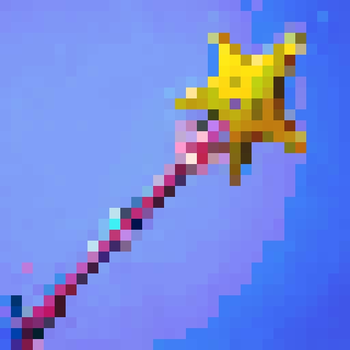 star wand, Fortnite style, game icon, sRGB, skill art, close up, portrait, 2D, 128x128 tool