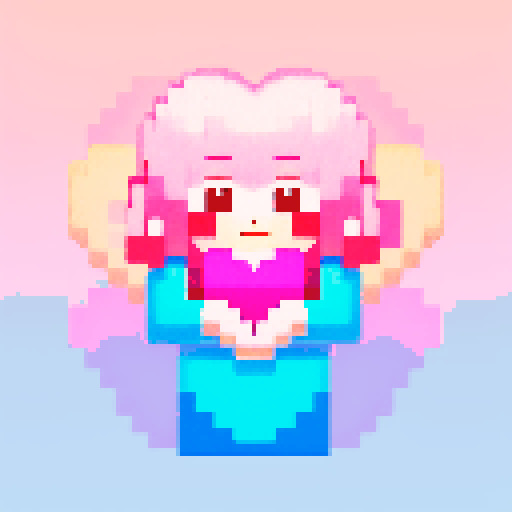 Pixelated heart