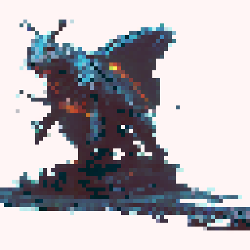 Giant vicious Rat in a dimly lit dungeon