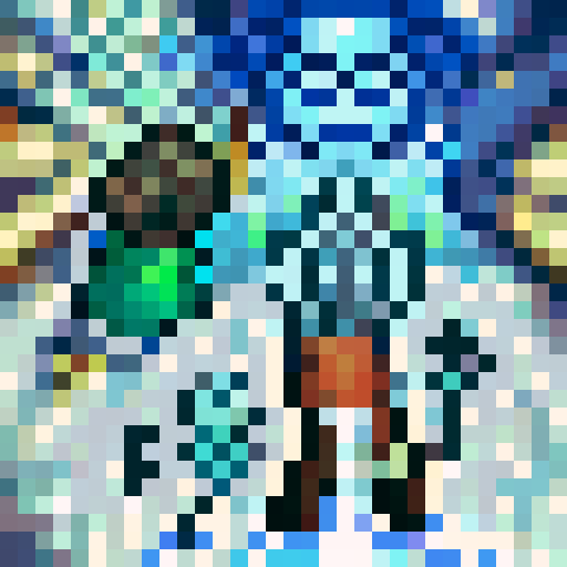 TokiToki City, Conton City, Time patrol, game icon, 32x32 pixel art, sRGB, skill art,