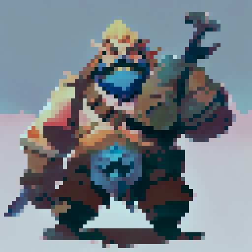 A masculine, brave, feared and dangerous looking warrior