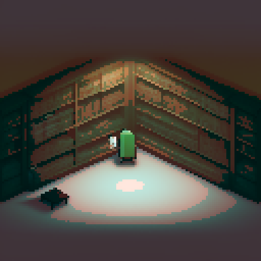 side scroller at a university about a ghost in the library