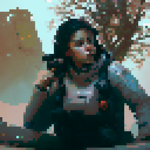 crazy colors, potrait style, selfie