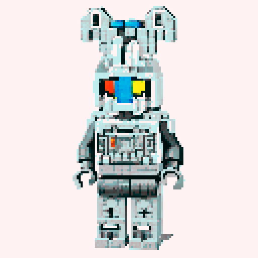 pixelated lego spaceship, vibrant colors, retro gaming vibes, small plastic bricks, 8-bit aesthetic, nostalgic gaming experience, blocky design, isometric perspective, low resolution, limited color palette