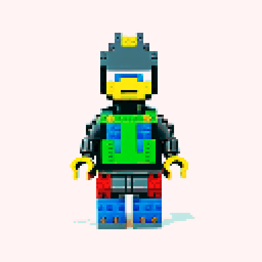 ironman lego pixel