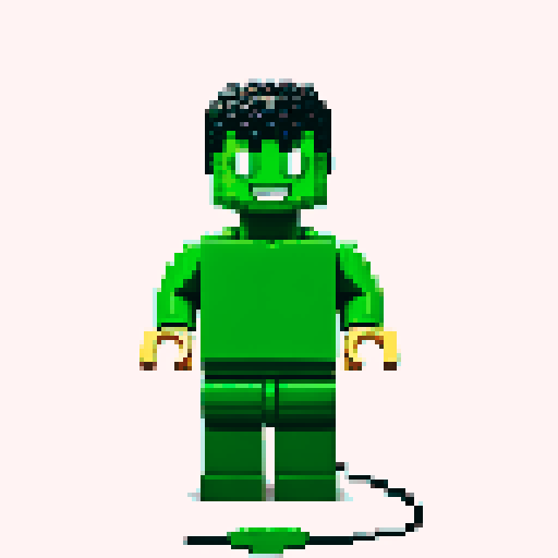 hulk lego pixel