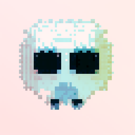 Pixel art with minimal color palette. up to 4 colors