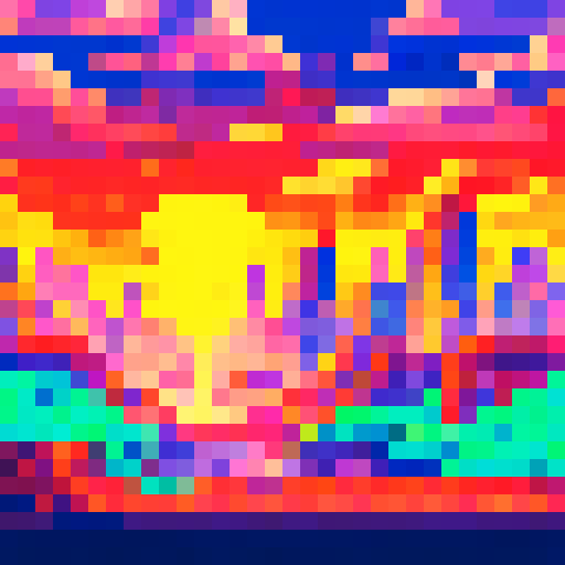 Hamster firefighter heroically battling a blazing inferno amidst a sprawling, urban landscape with towering skyscrapers looming in the sRGB pixel art background