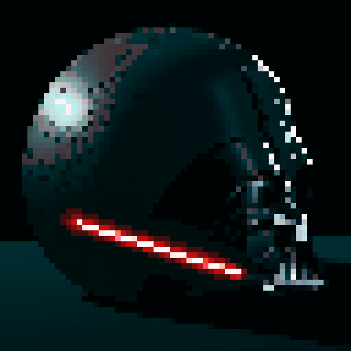 Darth Vader in a dark and obscure way in the dark ((extremely detailed and love deformations)) on the death star ((me extremely quality)) in 4k/8k detailed lighting and cinematic aspects