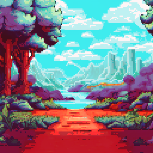 day, pastoral landscape, undergrowth, a few trees on edge