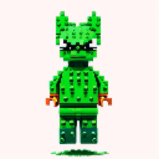 Grinch pixel lego 
